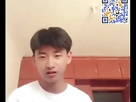 Asian boy cumming on cam
